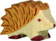 Holztiger bosdieren - egel - 7x2x5cm - houten figuur - handgemaakt