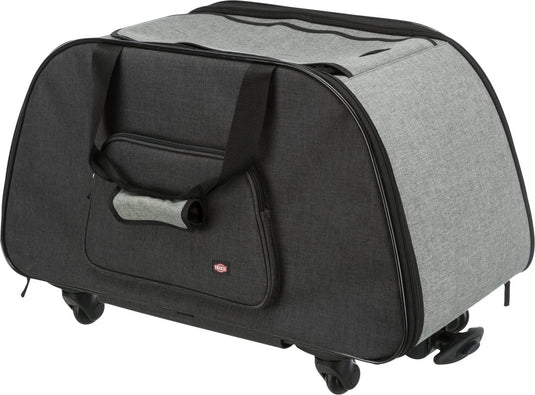 Trixie - reismand trolley - zwart lichtgrijs - 67x34x43 cm