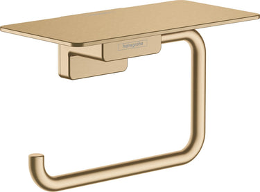 Hansgrohe addstoris closetrolhouder met planchet brushed bronze