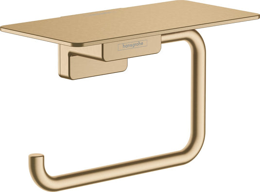 Hansgrohe addstoris closetrolhouder met planchet brushed bronze