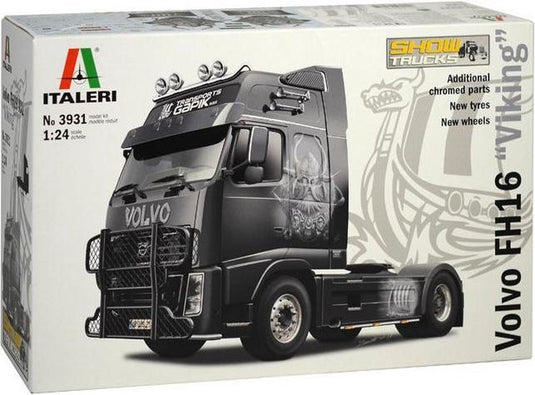 Italeri modelbouwpakket vrachtwagens - 3931 volvo fh16 xxl -viking- plastic - 1:24 - modelbouw