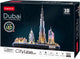Cubic fun 3d puzzel city line dubai met led verlichting