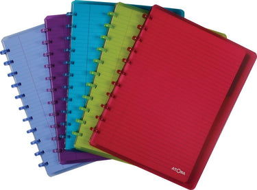 Atoma schrift a4 - gelijnd - 120 pag. met 6 tabbladen en 5 showtassen