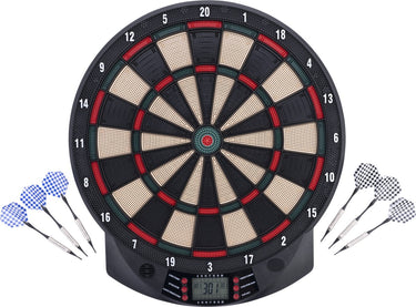 Engelhart elektronisch dartboard – inclusief 6 softtip pijlen 26 spellen (185 variaties) – lcd scoreweergave, geluids- en muziekeffecten – tot 8 spelers – longfield