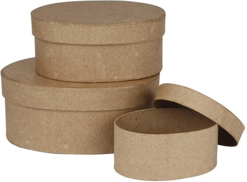 Afbeelding laden in galerijviewer, Creativ company https: www.cchobby.nl ronde-dozen-h-5-6-5-7-5-cm-d-10-13-16-cm-3-stuk-1-set
