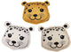 Swim essentials - opduikspeelgoed - 17 x 17 cm - meerkleurig - luipaard - 3 stuks