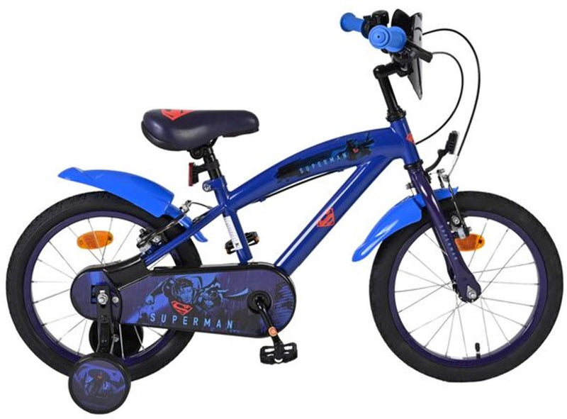 Load image into Gallery viewer, Volare superman kinderfiets - jongens - 16 inch - blauw - twee handremmen
