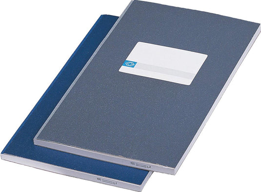 Atlanta djois kasboek - 210 x 165 mm - 2 x 1 kolom - gelijmd - 96 bld 192 blz - blauw - 1 stuk