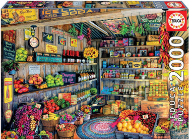 Educa - puzzle 2000 - farmers market ( 017127)
