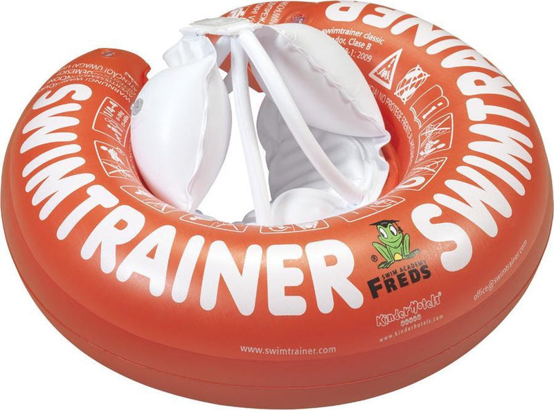 Load image into Gallery viewer, Freds swim academy swimtrainer classic ® rood (3 maanden tot 4 jaar, 6kg-18kg) de veilige baby zwemband: zwemtrainer | (keurmerken: ce-tüv-en13138-1:2014)
