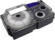 Casio xr-9x1 labeltape tapekleur: transparant tekstkleur: zwart 9 mm 8 m