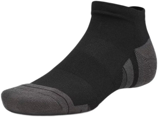 Under armour new ua perf tech 3pk low-blk unisex sportsokken - ultimate zwart - ultimate zwart - jet grijs