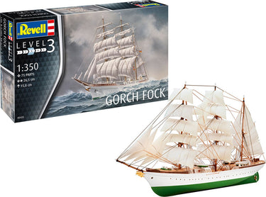 Revell modelbouwpakket schepen - 05432 gorch fock ship plastic - 1:350 - modelbouw