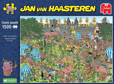 Jan van haasteren - robin hood festival - 1500 stukjes - puzzel - legpuzzel