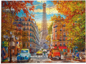 Gibsons - autumn in paris (door dominic davison) - 1000 stukjes 68×49cm (b×h) - legpuzzel voor volwassenen