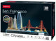 Cubic fun 3d puzzel city line san francisco met led verlichting