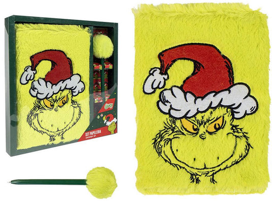 Merkloos sans marque the grinch schrijfwarenset a5 notitieboekje en pen