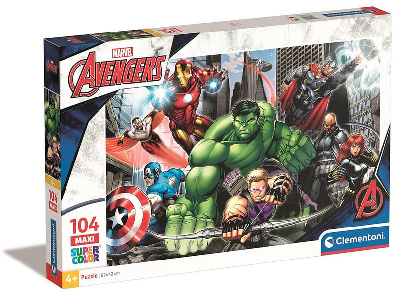 Load image into Gallery viewer, Clementoni legpuzzel super color maxi the avengers, 104st.
