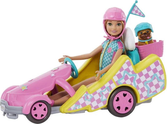 Barbie stacie met go-kart - auto - pop