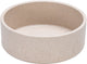 Designed by lotte noor voerbak hond - eetbak drinkbak - vaatwasserbestendig - bamboe - beige - 12 cm