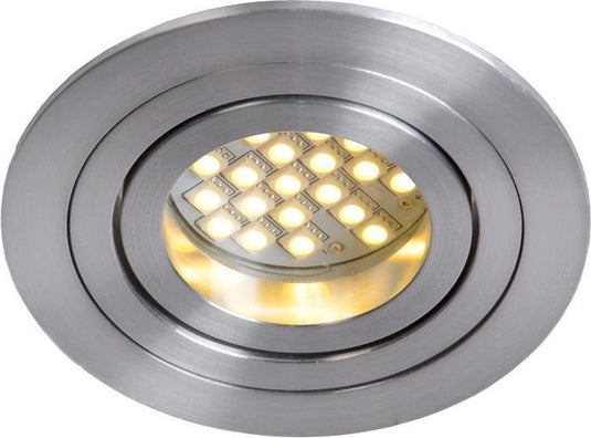 Lucide tube - inbouwspot - ø 9,2 cm - 1xgu10 - mat chroom