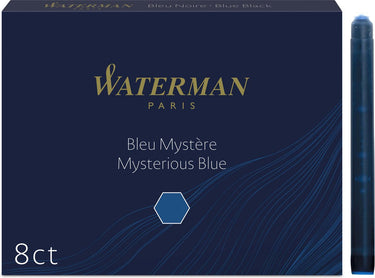 Waterman -vulpeninktpatronen | lang international | mysterious blue | 8 inktpatroon