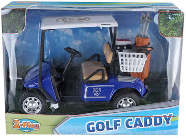 2-play golf caddy met golfclubs