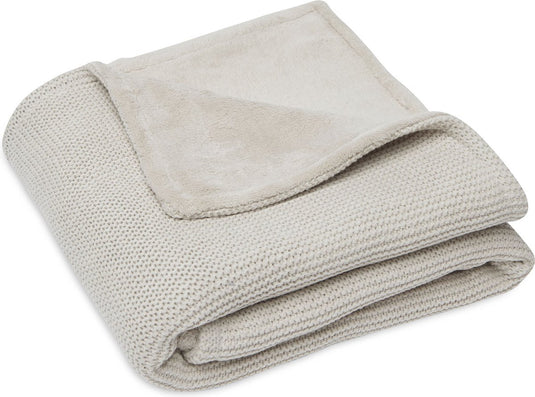 Jollein baby deken wieg 75x100cm basic knit - nougat fleece