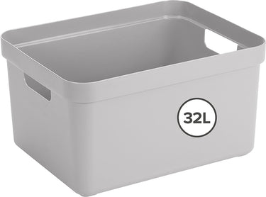 Sunware sigma home opbergbox 18l - 35x24.6x24.3 cm - grijs