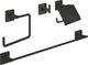 Grohe quickfix start cube 4-in-1 badkameraccessoireset - matte black