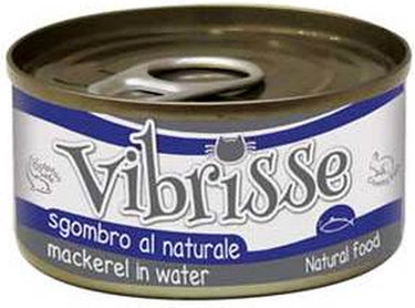 Vibrisse cat makreel - natvoer rijk aan vocht - 24x70 gr, zonder kunstmatige toevoegingen