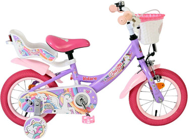 Volare unicorn kinderfiets - meisjes - 12 inch - paars