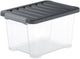 Rotho core plus opbergboxen - set van 4 - stapelbaar - 15 ltr