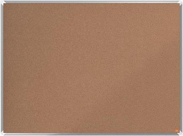 Nobo premium plus prikbord kurk 1200x900mm - memobord planner - natuurbruin