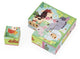 Janod - kartonnen puzzel - boerderij dier kubussen
