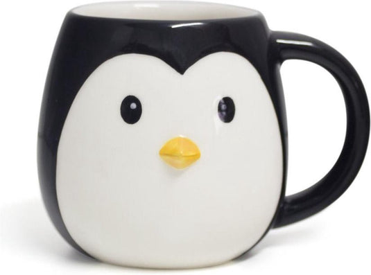 Balvi drinkbeker penguin pingo zwart keramiek