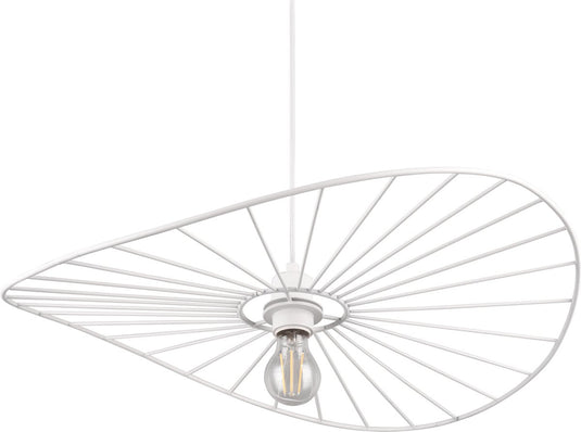 Rl live your light reality chapeau - hanglamp - wit mat - excl. 1x e27 40w - in hoogte verstelbaar
