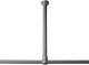 Sealskin seallux - plafondsteun voor douchegordijnstang 60 cm - rvs - mat aluminium