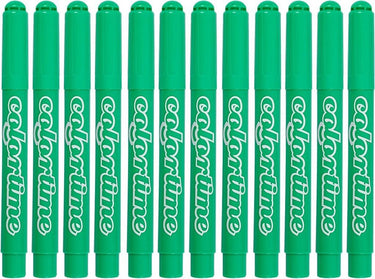 Colortime lichtgroene jumbo stiften, 12st.