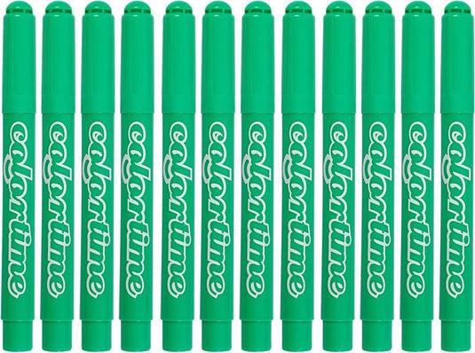 Colortime lichtgroene jumbo stiften, 12st.