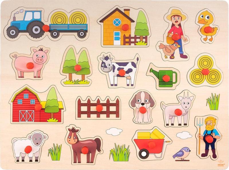 Load image into Gallery viewer, Engelhart noppenpuzzel boerderij xxl - 17st.
