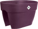 Elho vibia campana flower bridge 40 - plantenbak voor balkon railing - 100% gerecycled plastic - ø 39.0 x h 22.0 cm - esdoorn paars