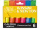 Winsor newton 2190619 galeria acrylverf set fluorescent – 6 x 20 ml – neon fluo kleuren – acrylverf set