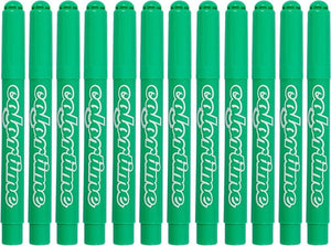 Colortime lichtgroene jumbo stiften, 12st.