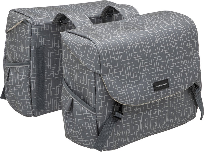 Load image into Gallery viewer, Mondi Joy Dubbele Fietstas - Racktime Snap-it - Waterafstotend Polyester - 38L - Ivy Walnut
