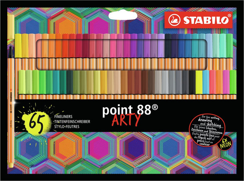 Load image into Gallery viewer, Stabilo point 88 - premium fineliner - fine 0,4 mm - set met alle 65 kleuren
