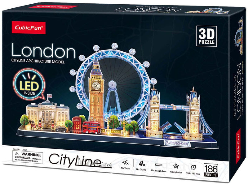 Load image into Gallery viewer, Cubic fun 3d puzzel city line london led (2010331)
