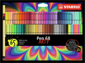 Stabilo pen 68 - premium viltstift - arty set - met 65 kleuren