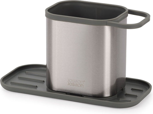 Joseph joseph duo opal - keukencaddy met sponshouder rvs - roestvast staal - grijs