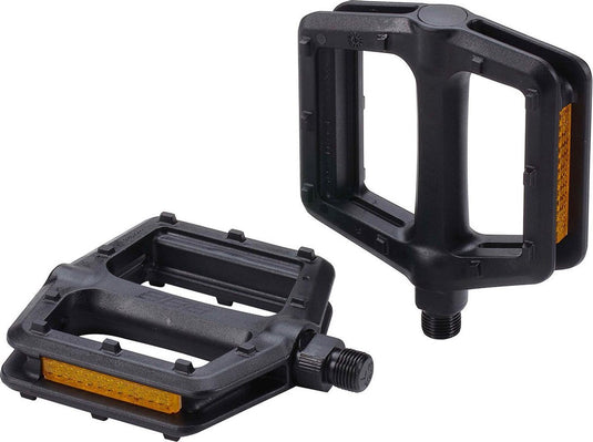 Bbb cycling trailride mtb pedalen - e-bike ready - mountainbike pedalen antislip - fiets pedalen met reflectoren - trappers fiets - flat pedals - zwart - bpd-35